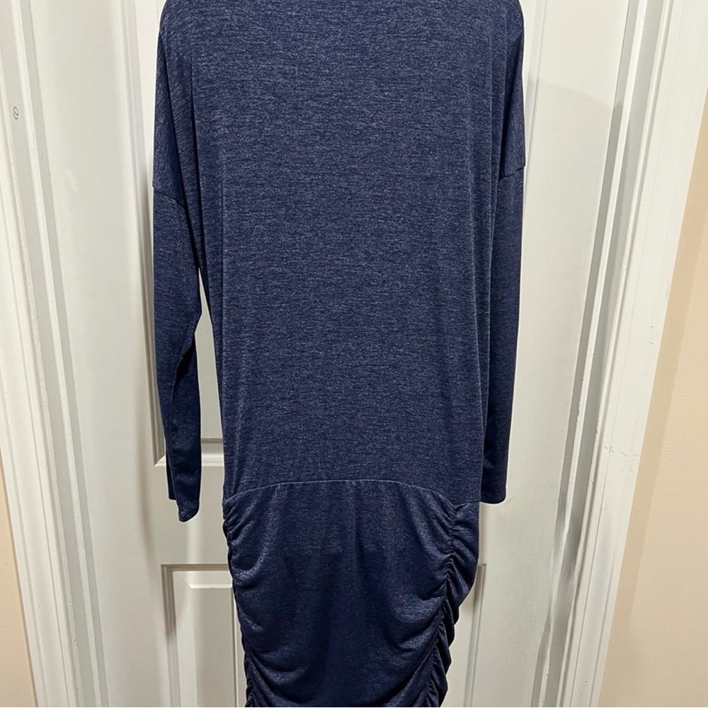 Athleta Charcoal Ruched Long-Sleeve Bodycon Dress - Picture 4 of 4